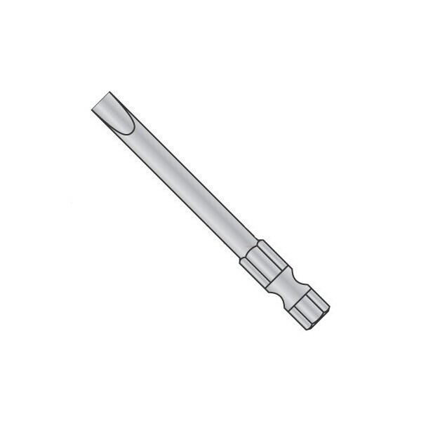 Newport Fasteners 4-5 X 1 15/16 Slotted Power Bits/Point Size: No 4 - No 5/Length 1 15/16/Shank: 1/4, 60PK 145398 - main